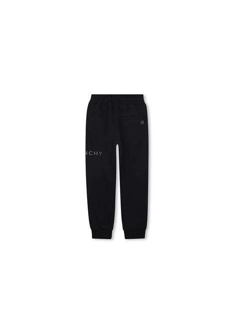 Joggers Neri Con Logo Sulla Gamba GIVENCHY KIDS | H3069009B